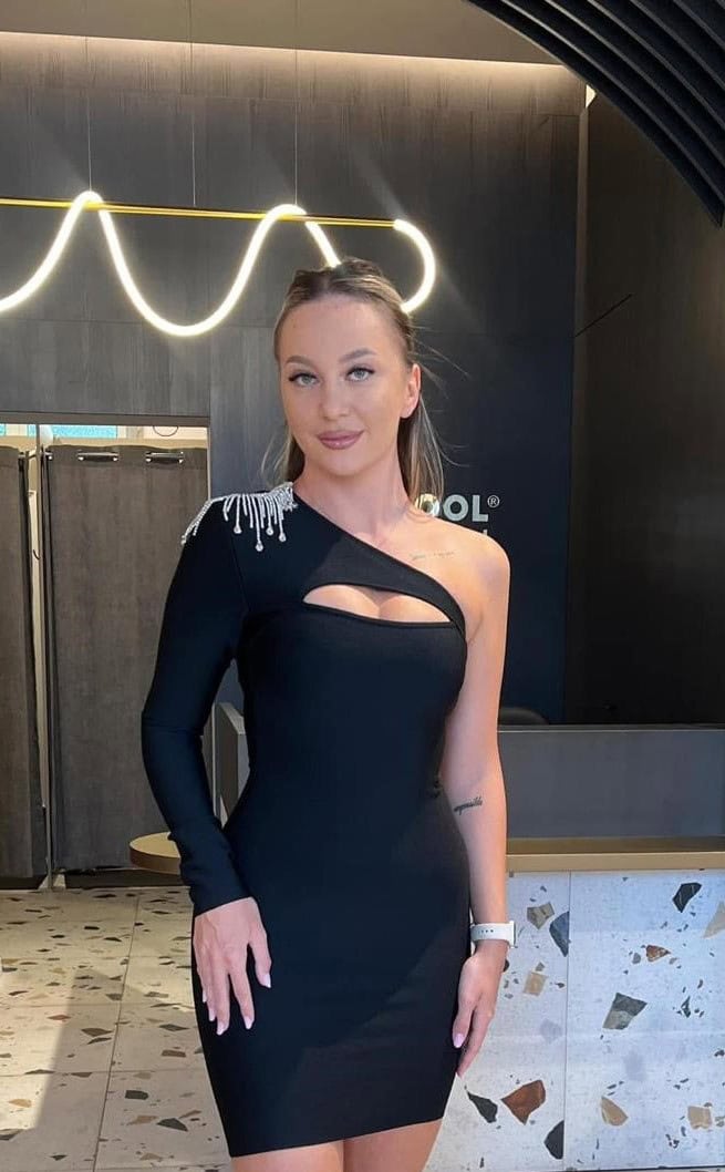 Rochie Scurta Negru Bandage DYA711