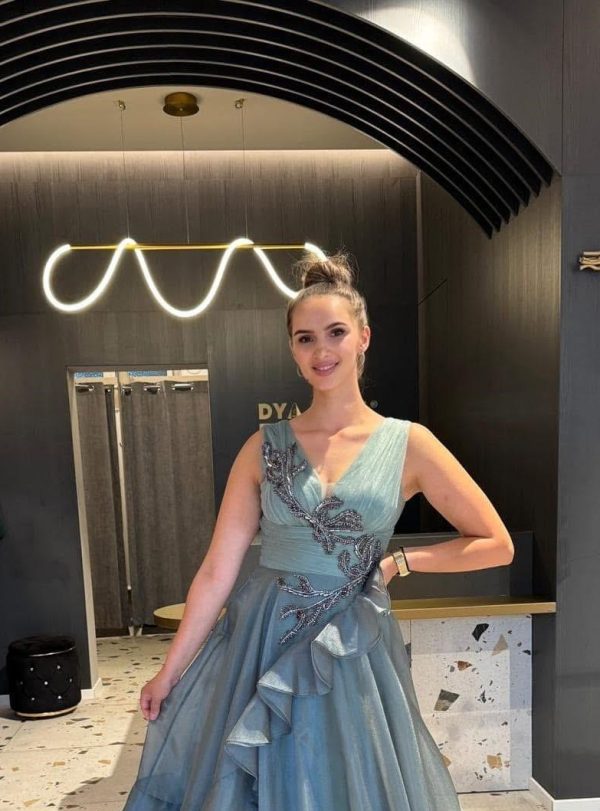 Rochie Lunga Turcoaz DYA721