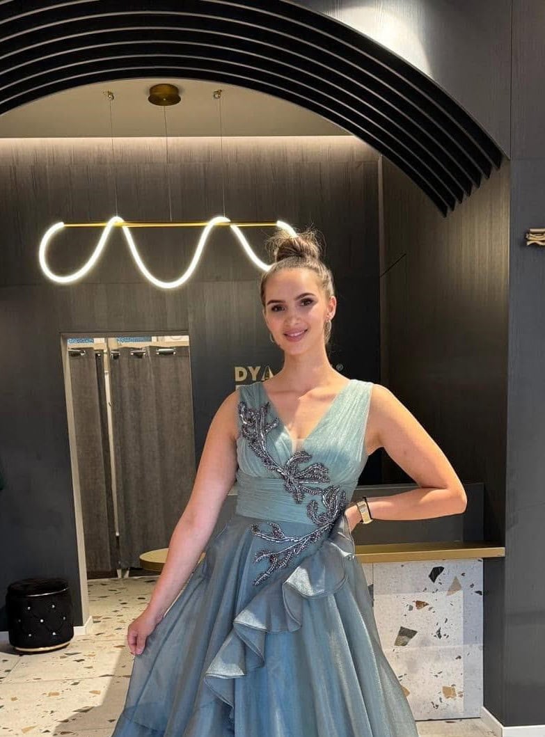 Rochie Lunga Turcoaz DYA721