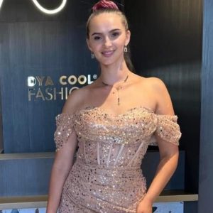 Rochie Lunga Bej DYA724