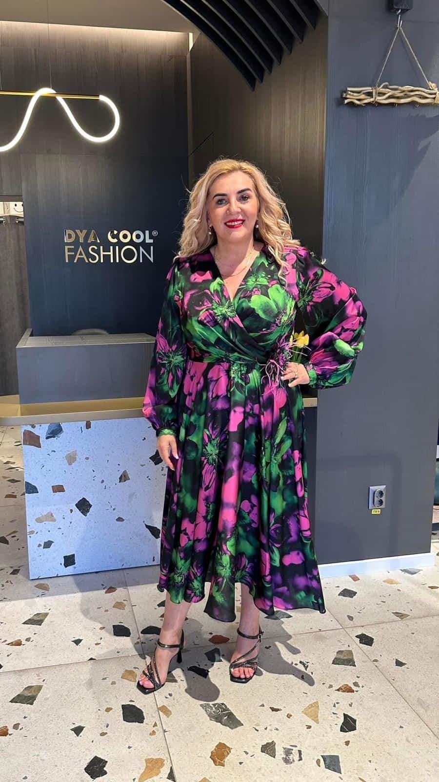 Rochie Midi Larga Colors Dya733 - imagine 3