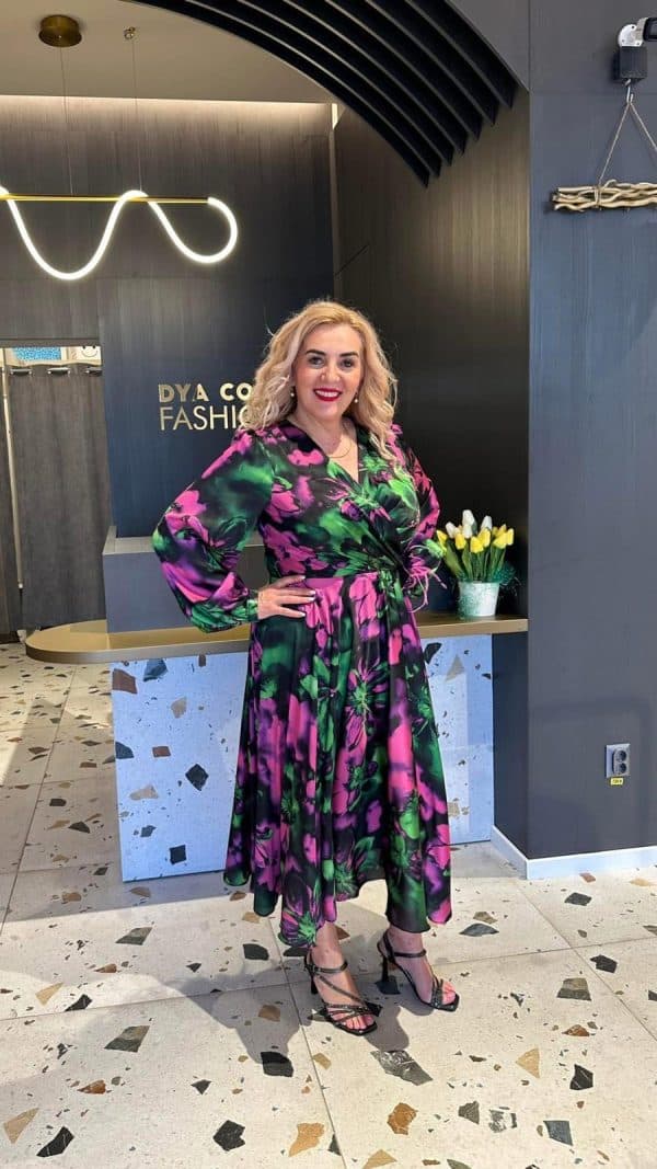 Rochie Midi Larga Colors Dya733 - imagine 4