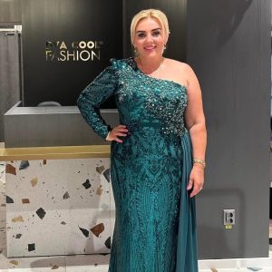 Rochie Lunga Lux Verde DYA737