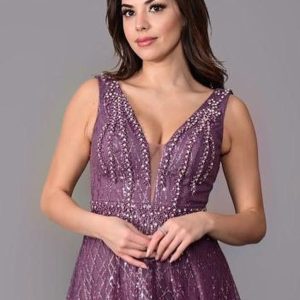 Rochie Lunga Mov DYA745