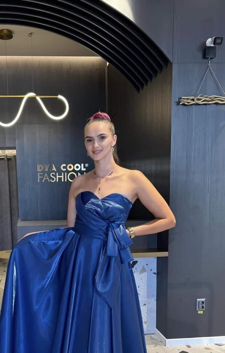 Rochie Lungă Albastru DYA814
