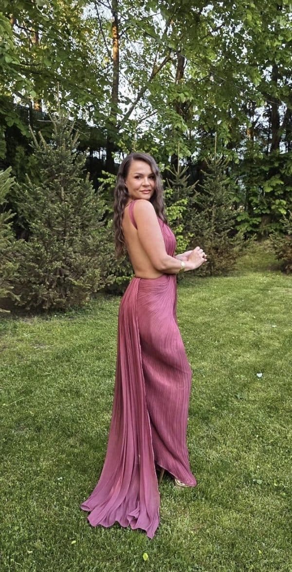 Rochie Eleganta cu Trenă DYA795 - imagine 4