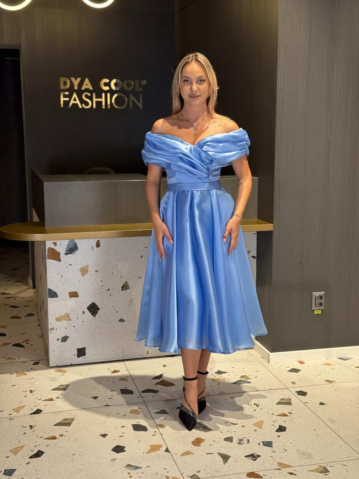 Rochie Midi Princess Albastru  DYA826