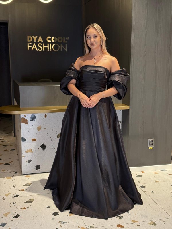 Rochie Lunga Eleganta Negru Princess DYA831 - imagine 5