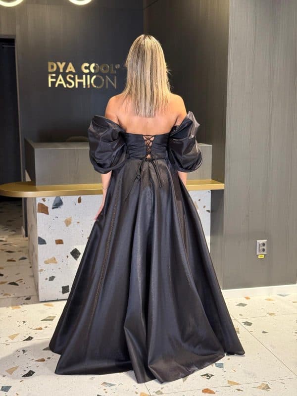 Rochie Lunga Eleganta Negru Princess DYA831 - imagine 4