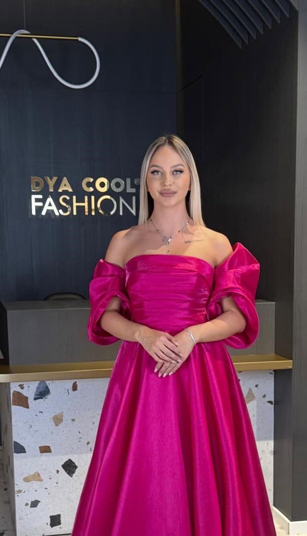 Rochie Lunga Princess Fuxia DYA896
