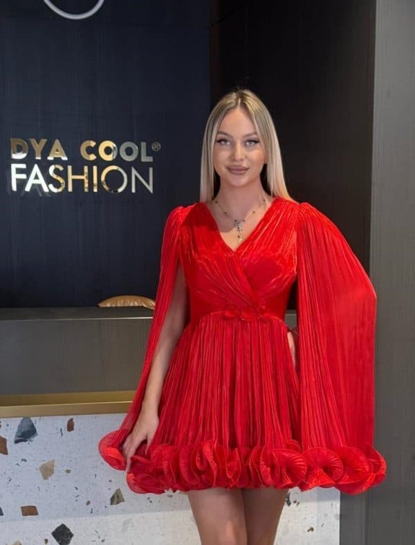 Rochie Scurta Rosu DYA916