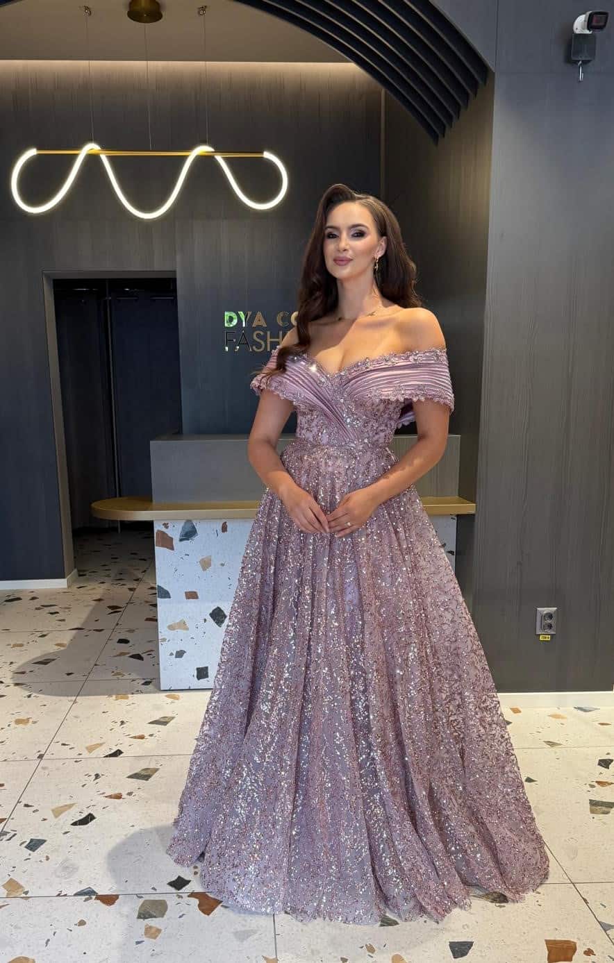 rochie Lux Elegantă Roze DYA799