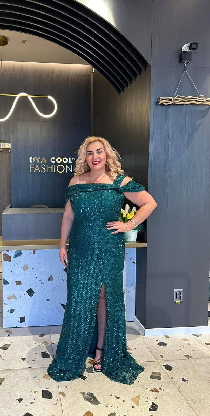 Rochie Lunga Verde DYA848