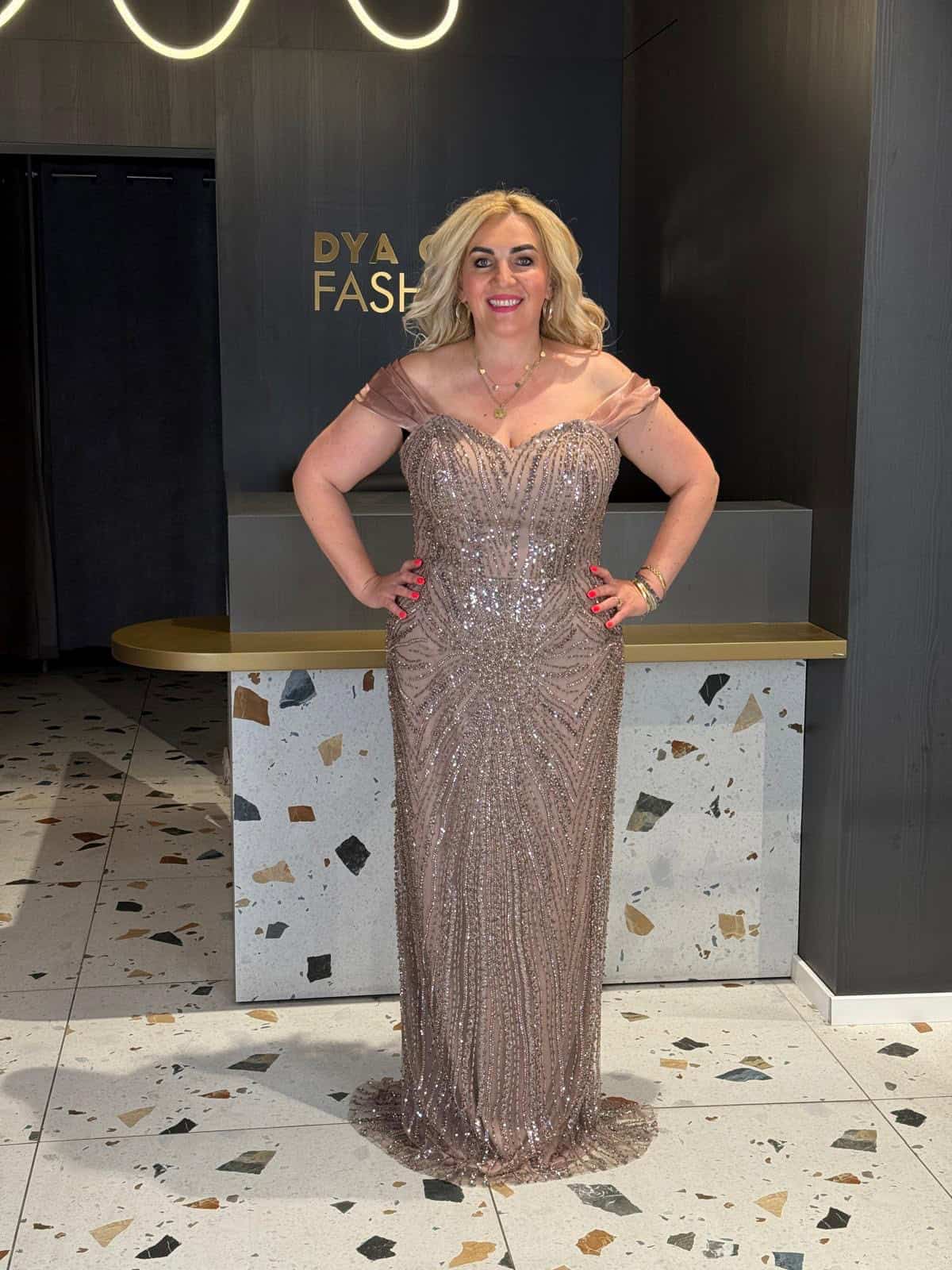 Rochie Lungă Lux Mocca DYA1024