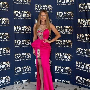 Rochie Lunga Fuxia Model Unic DYA962