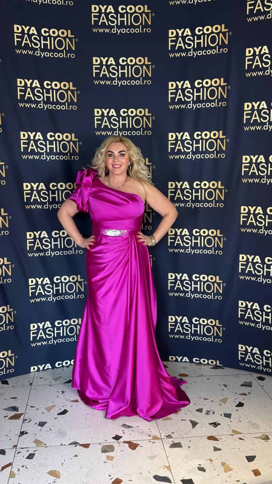 Rochie Lunga Fuxia Satin DYA953