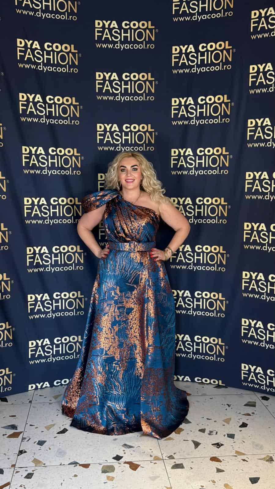 Rochie Lunga Blue-Coper DYA955
