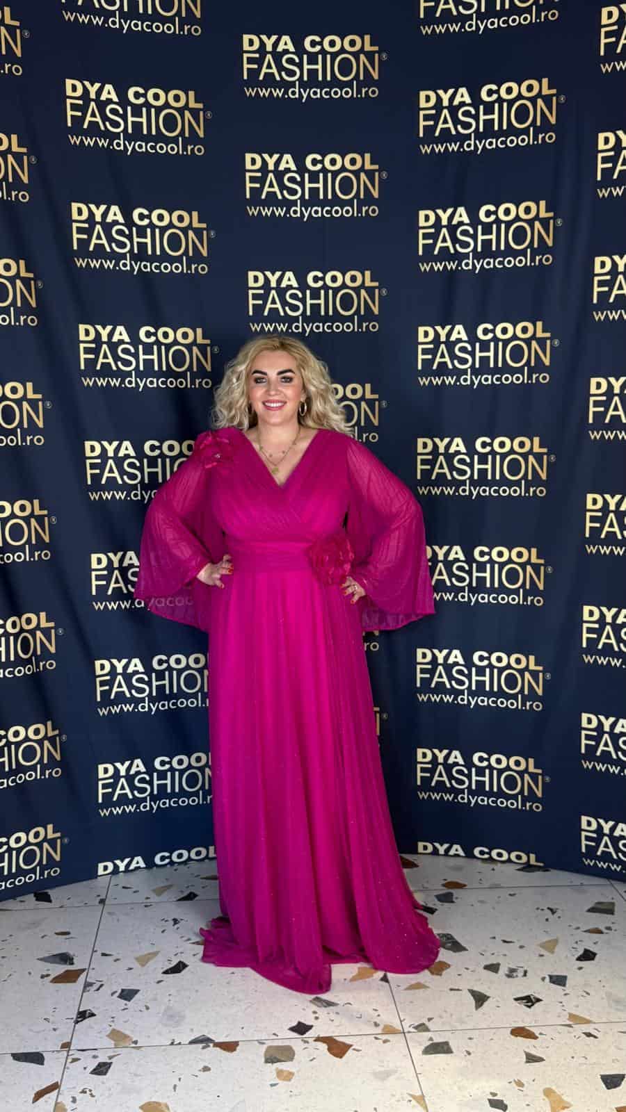 Rochie Lunga Fuxia Flower DYA960
