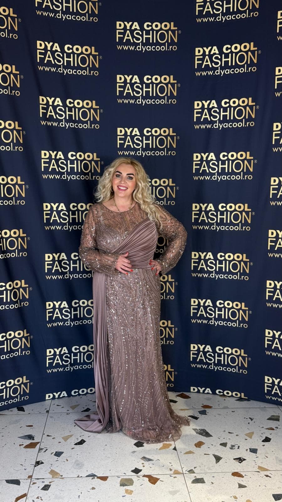 Rochie Lunga Lx Mocca Satin DYA965