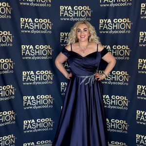 Rochie Lunga Indigo Satin DYA995