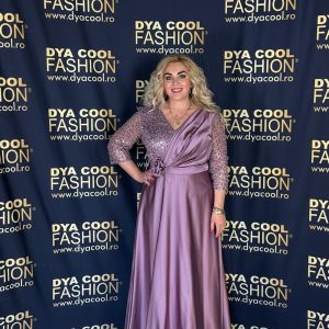 Rochie Lunga Lavanda Satin DYA1007
