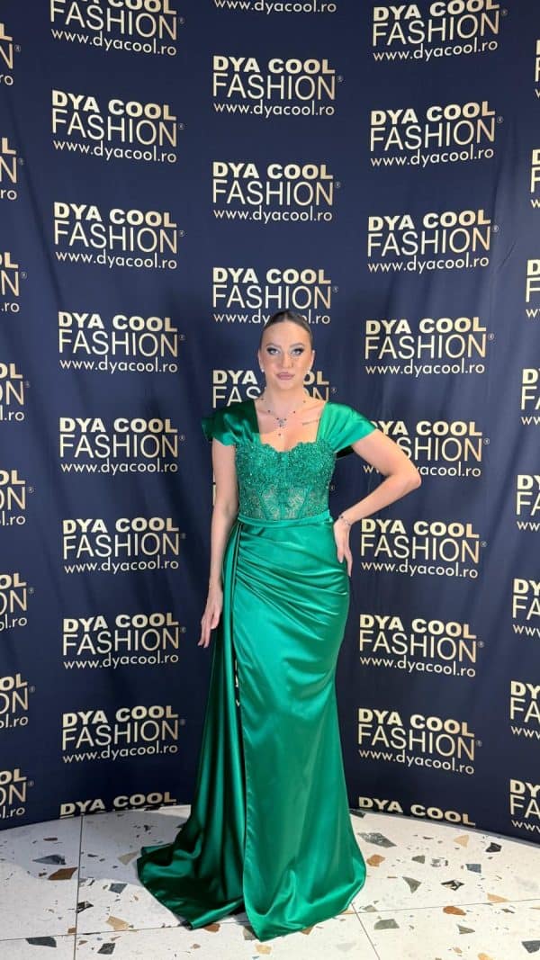 Rochie Lunga  Verde Smarald DYA1012
