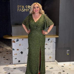 Rochie Lunga Verde Shine DYA1033