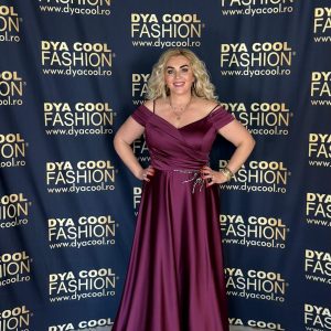 Rochie Lunga Burgundy Satin DYA996