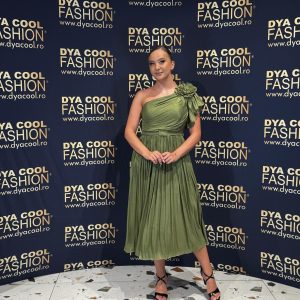 Rochie Midi Verde Fistic Flower DYA1057