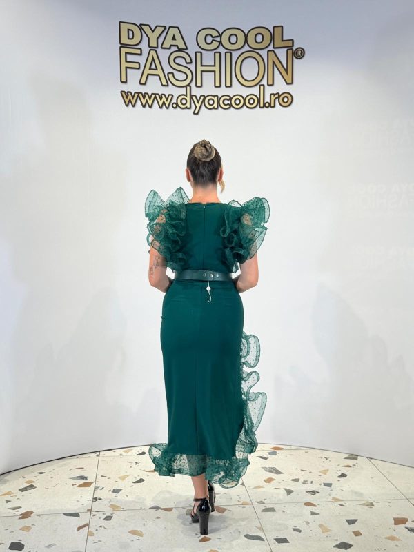 Rochie Midi cu Volane DYA1105 - imagine 4