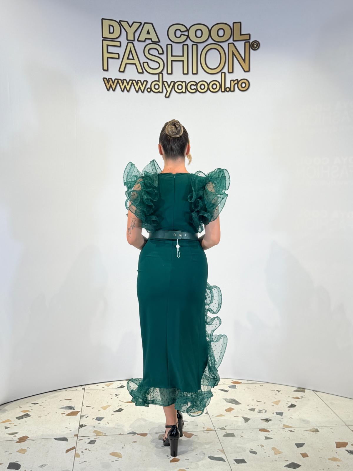 Rochie Midi cu Volane DYA1105 - imagine 4