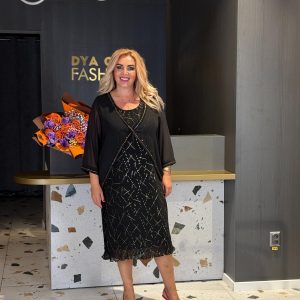 Rochie Midi Neagră Cu Jachetă Asortată DYA1190