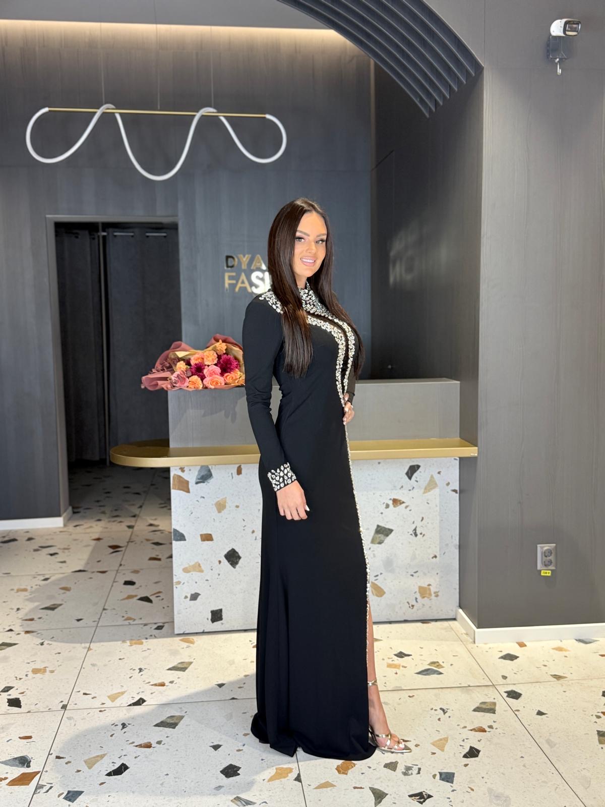 Rochie cu Cristale DYA329 - imagine 2