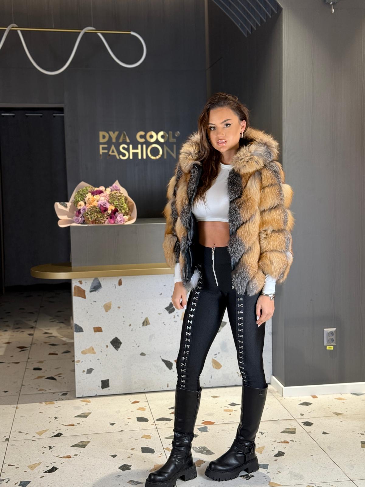 Blană Naturală Vulpe Aurie DYA1332 - imagine 2