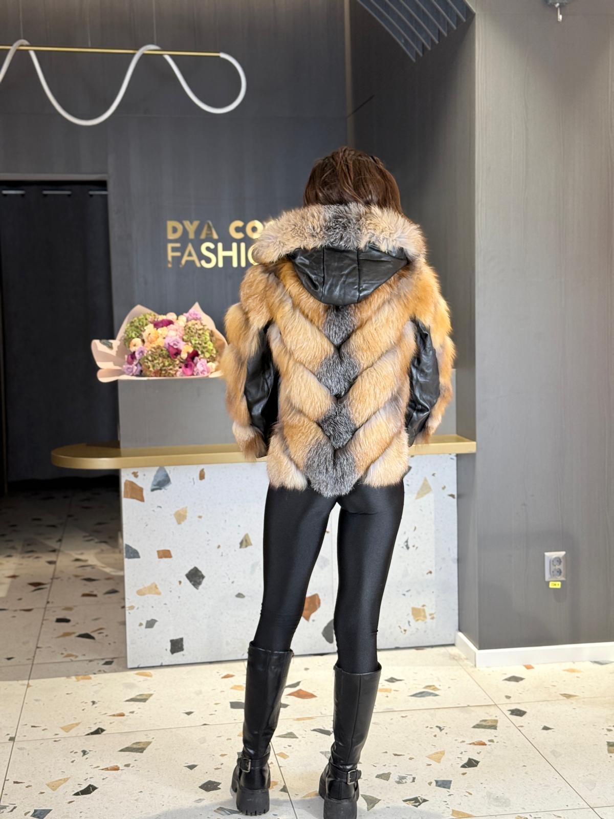 Blană Naturală Vulpe Aurie DYA1332 - imagine 5