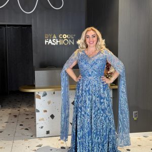 Rchie Lux Albastru-Argintiu cu Maneca Oversized DYA832