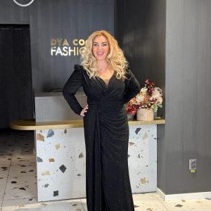 Rochie Lungă Neagră Glow DYA1396